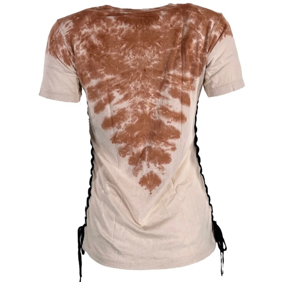 Affliction Women's T-Shirt Firerthorn Rock Biker Tattoo - Picture 4 of 8